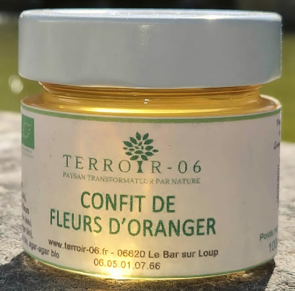 confit fleur oranger artisanal grasse