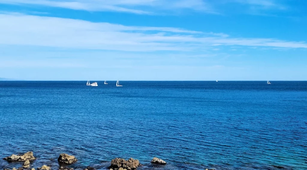 Vue depuis le fort Vauban à Antibes