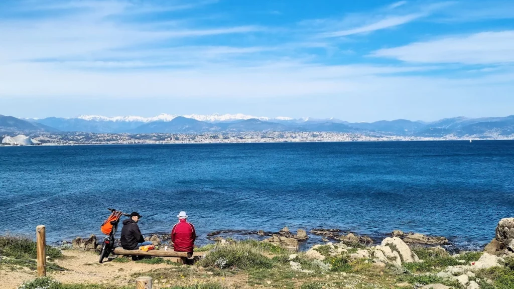 Vue depuis le fort Carré à Antibes