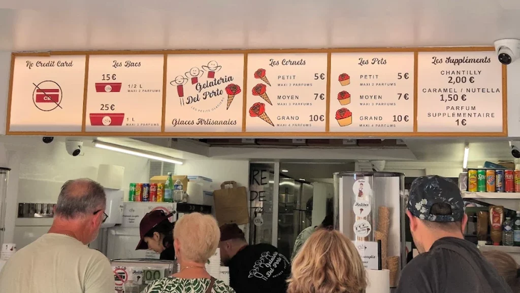 La Gelateria del Porto à Antibes - Glaces artisanales