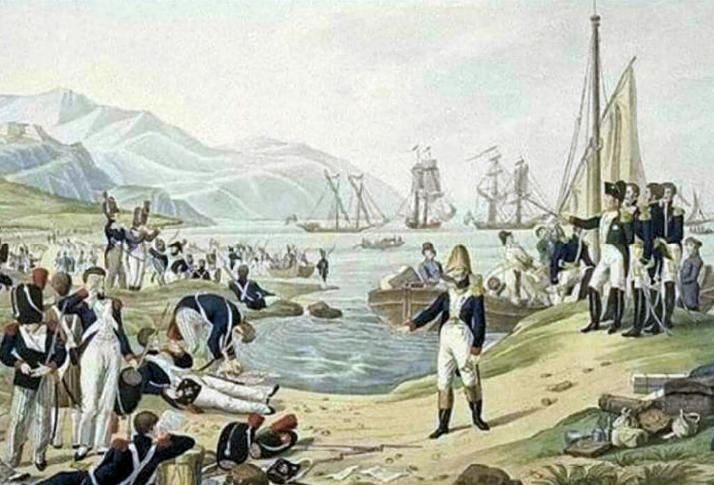 Vallauris, le débarquement de Napoléon et 1815